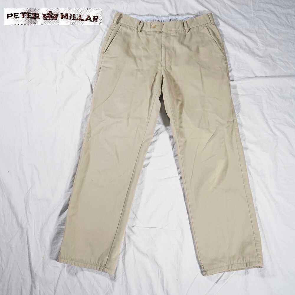Peter Millar Chino Pants Tan Beige 32
